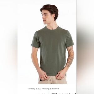 Public Rec Forest Green Super Soft Pima Cotton Shortsleeve Shirt Crew Sz.L